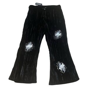 Batsheva NWT velvet wide leg pants